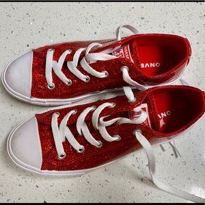 Red Sparkle Converse